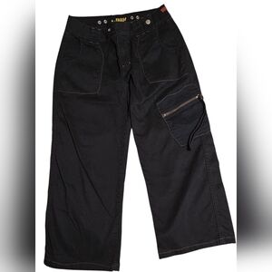 Wörn Grunge Emo Wide Leg Cargo Pants